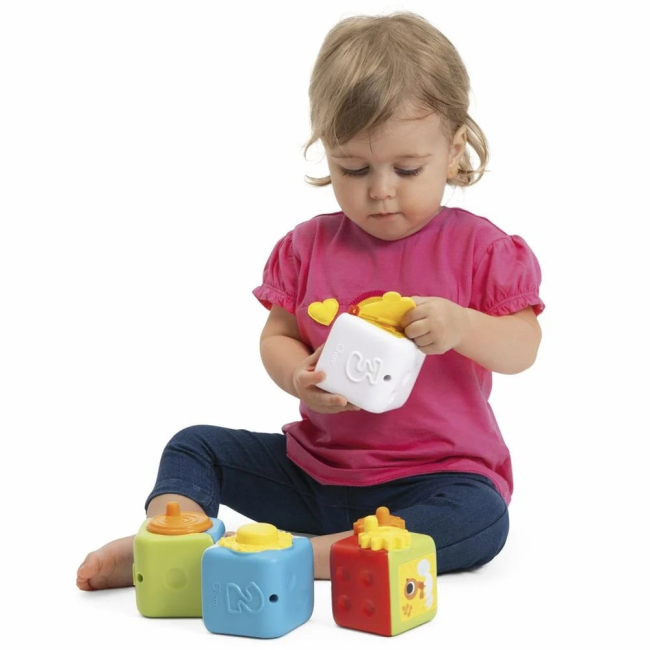 Развивающие игрушки - Развивающая игрушка Chicco Мультисенсорные кубики Монтессори 2 в 1 (11857.00)#6
