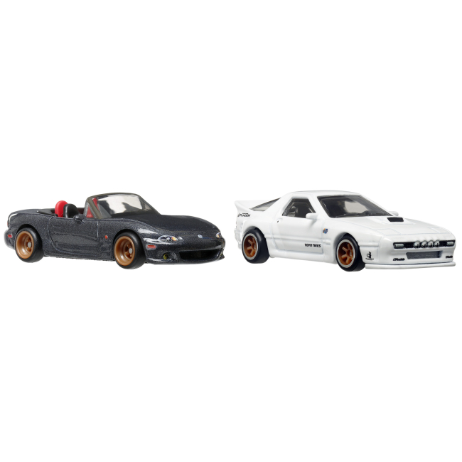 Автомодели - Набор автомоделей Hot Wheels Car culture '04 Mazda Mazdaspeed Miata и Mazda RX7 FC Pandem (HBL96/HRR75)#2