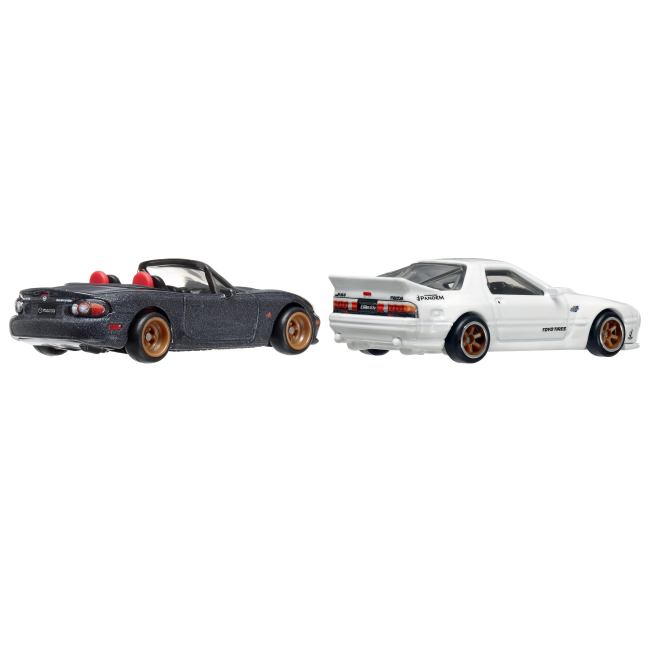Автомодели - Набор автомоделей Hot Wheels Car culture '04 Mazda Mazdaspeed Miata и Mazda RX7 FC Pandem (HBL96/HRR75)#3