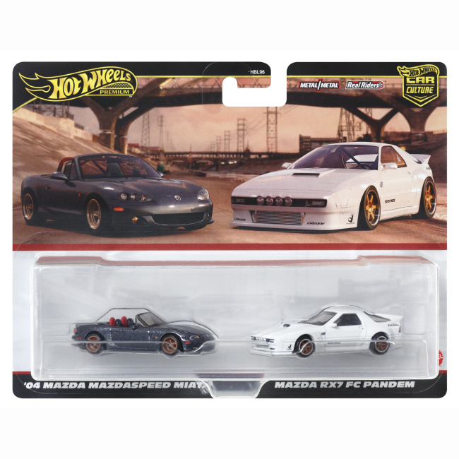 Автомодели - Набор автомоделей Hot Wheels Car culture '04 Mazda Mazdaspeed Miata и Mazda RX7 FC Pandem (HBL96/HRR75)#4