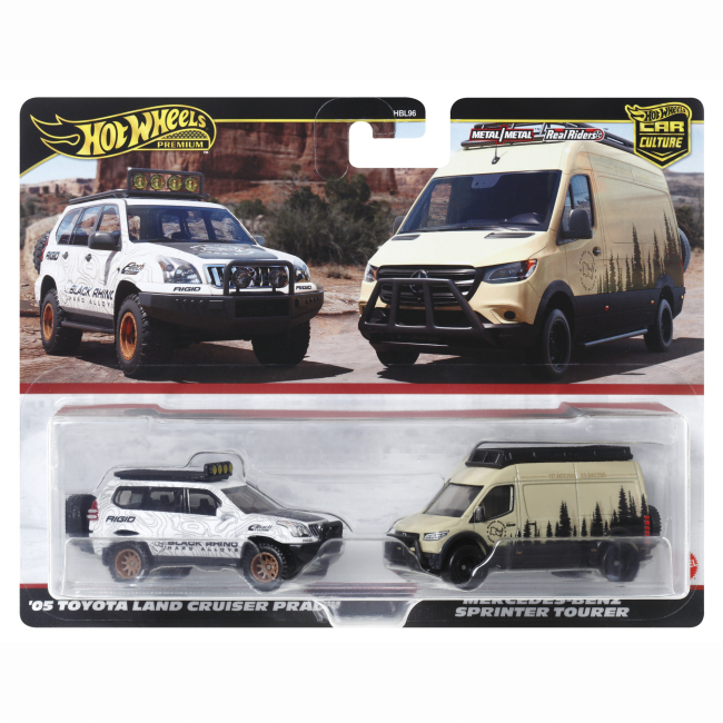 Автомодели - Набор автомоделей Hot Wheels Car culture '05 Toyota Land cruiser Prado и Mercedes-Benz sprinter Tourer (HBL96/HRR76)#4