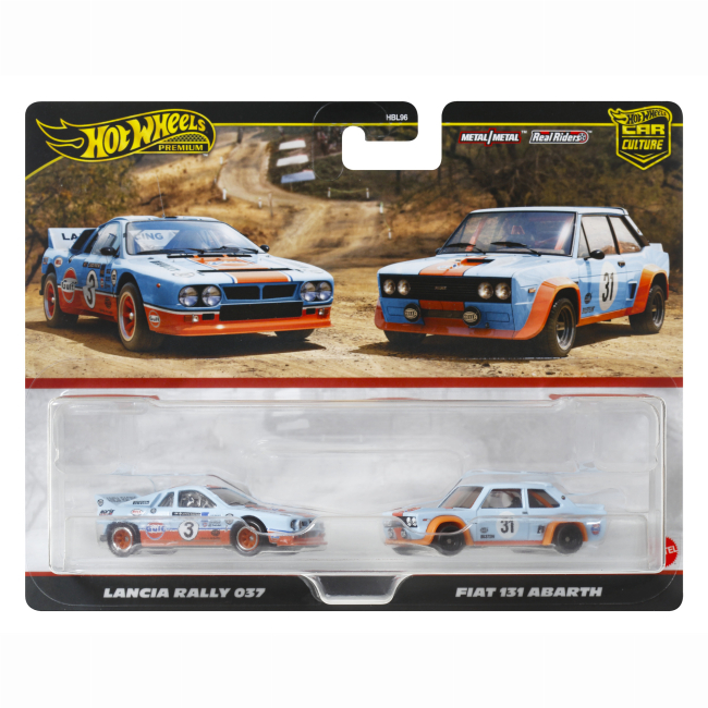 Автомоделі - Набір автомоделей Hot Wheels Car culture Lancia Rally 037 і Fiat 131 Abarath (HBL96/HRR81)#3