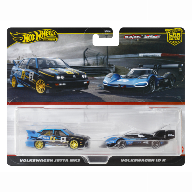Автомоделі - Набір автомоделей Hot Wheels Car culture Volkswagen Jetta MK3 і Volkswagen ID R (HBL96/HRR83)#4