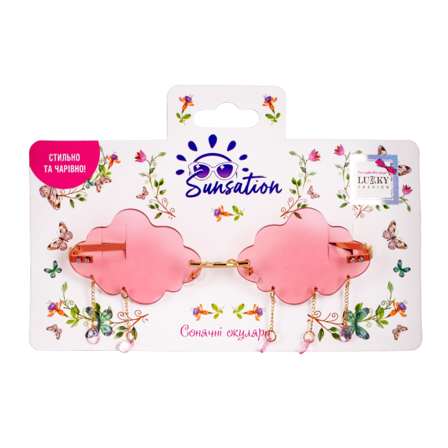 Сонцезахисні окуляри - Сонячні окуляри Lukky Fashion Хмаринка зі стразами (T22576)#2