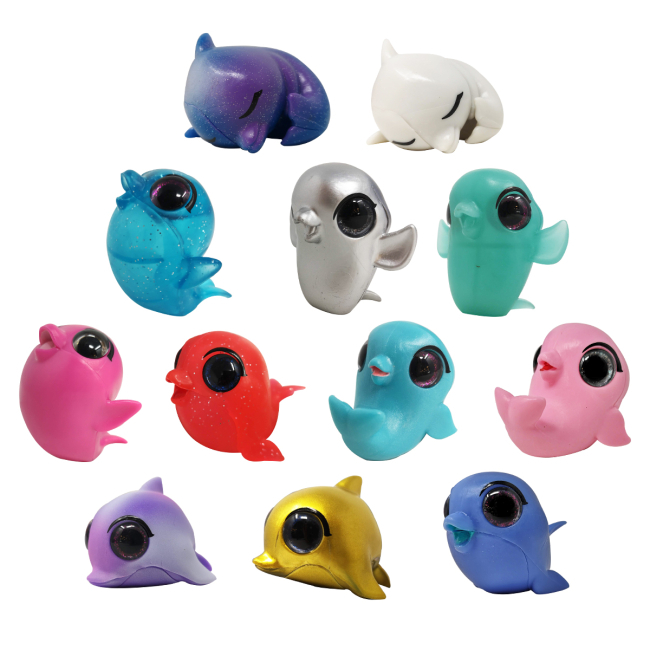 Фигурки животных - Фигурка-сюрприз Sbabam You You Милые дельфины (58/CN21)#3