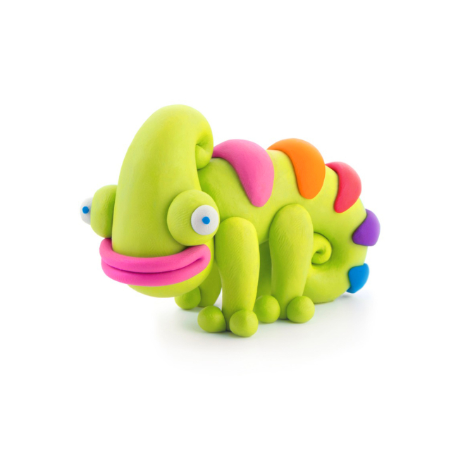 Набори для ліплення - Набір пластиліну Ліпака Екзотичні тварини Хамелеон (30123-UA01)#2