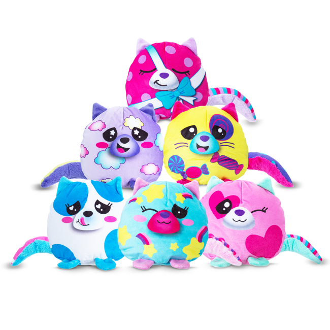 Мягкие животные - Мягкая игрушка Misfittens W4 Котик в банке в ассортименте (03948(W4))#3