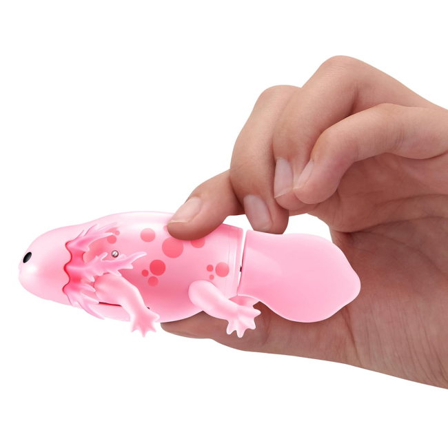 Фигурки животных - Интерактивная игрушка Pets Alive S1 Аксолотль розовый (9556A)#3