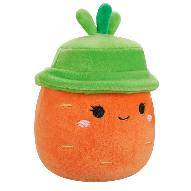 Персонажи мультфильмов - Мягкая игрушка Squishmallows Морковка Каролина в шляпе 19 см (SQER01214)#2