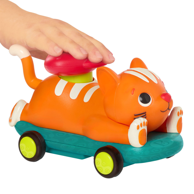 Машинки для малышей - Машинка Battat Лапкомобили Котик (BX2486Z)#5