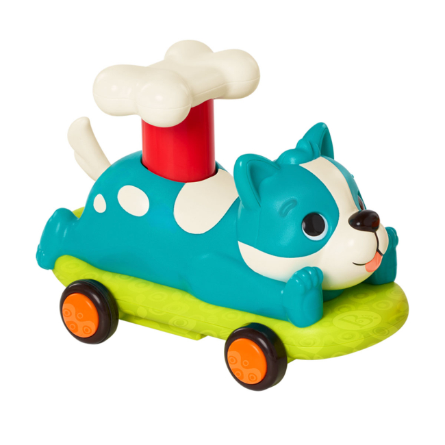 Машинки для малышей - Машинка Battat Лапкомобили Песик бирюзовый (BX2504Z)#2