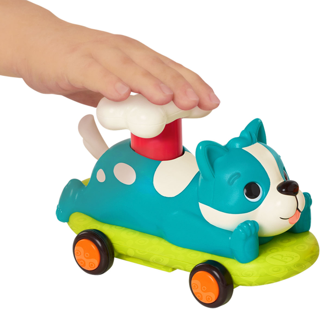 Машинки для малышей - Машинка Battat Лапкомобили Песик бирюзовый (BX2504Z)#5
