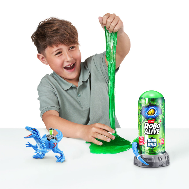 Фигурки животных - Игровой набор Robo Alive S1 ДНК велоцизавра (71139B)#5