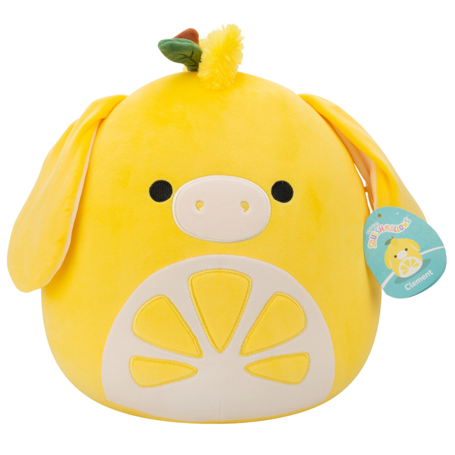 Подушки - Мягкая игрушка Squishmallows Ослик-лимончик Клемент 30 см (SQCR07968)#6