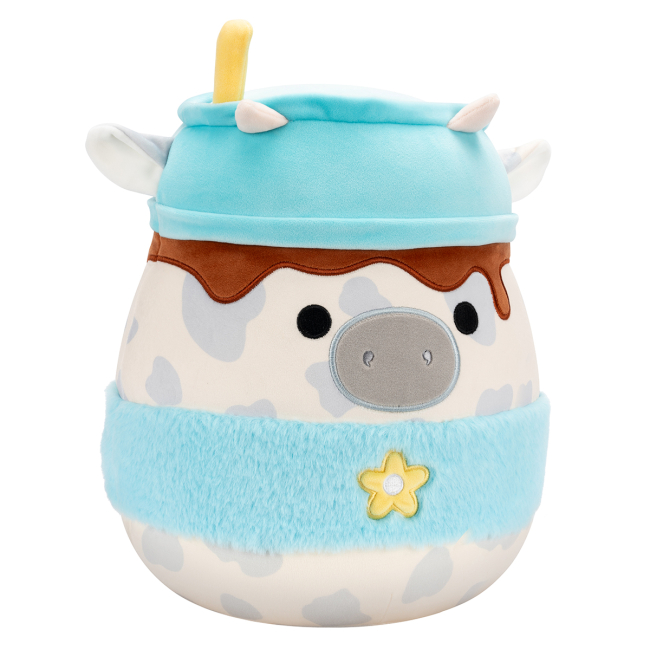 Подушки - Мягкая игрушка Squishmallows Серая коровка 30 см (SQER01263)#2