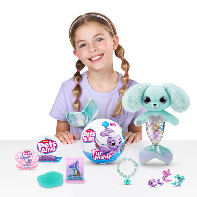 Мягкие животные - Набор-сюрприз Pets alive Furmaids S1 Щенок Даззи (9555D)#7
