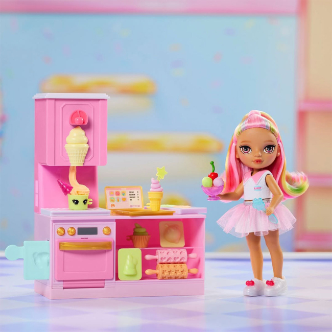 Куклы - Игровой набор Rainbow High Littles Кондитерская Кенди (522058)#6
