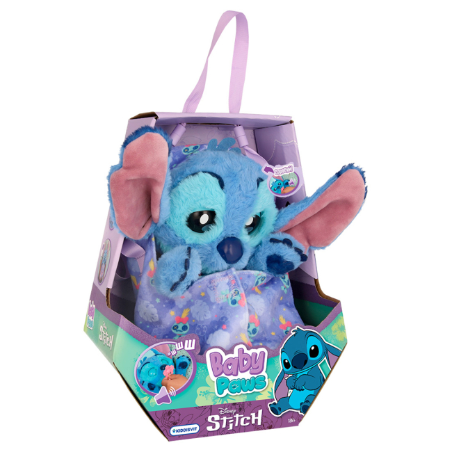 Персонажи мультфильмов - Интерактивная игрушка Baby Paws Стич (927001IM)#5