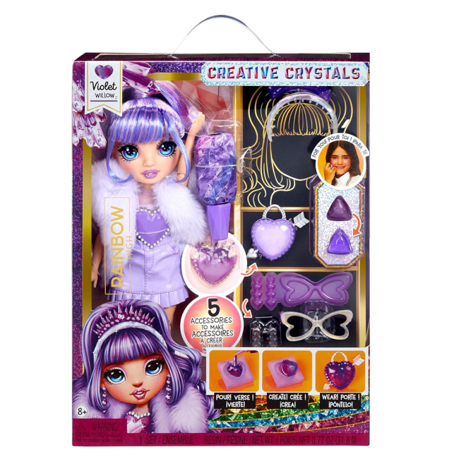 Куклы - Кукла Rainbow High Creative crystals Виолетта с аксессуарами (121404)#7