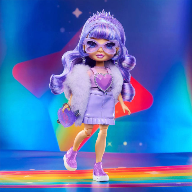 Куклы - Кукла Rainbow High Creative crystals Виолетта с аксессуарами (121404)#8