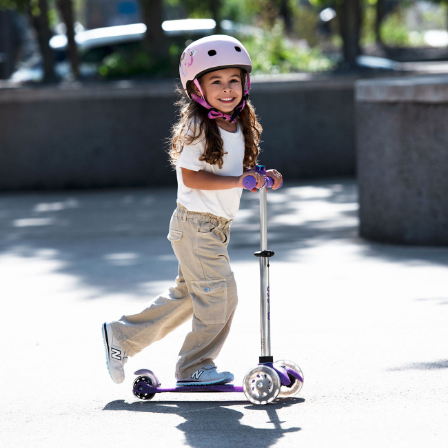 Самокаты - Самокат Micro Mini Deluxe Fairy Glitter LED Пурпурный (MMD207)#5
