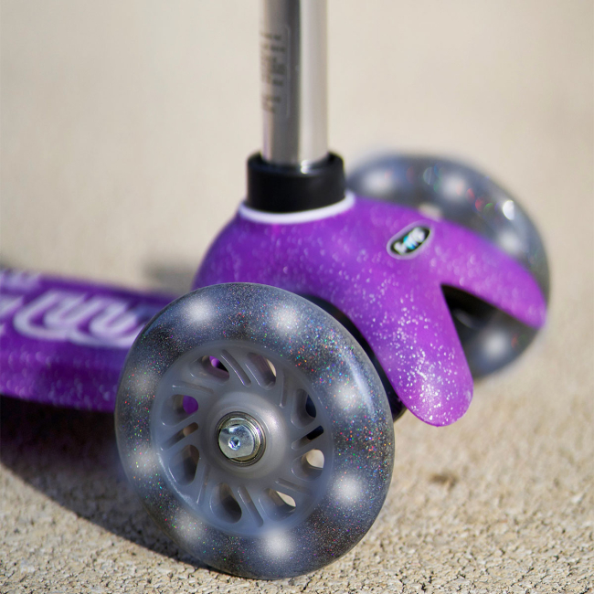 Самокаты - Самокат Micro Mini Deluxe Fairy Glitter LED Пурпурный (MMD207)#6