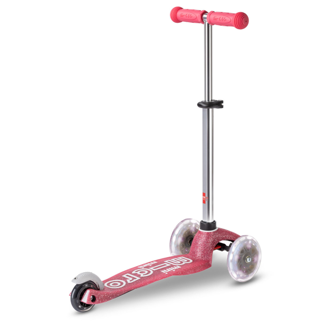 Самокаты - Самокат Micro Mini Deluxe Fairy Glitter LED Розовый (MMD208)#3