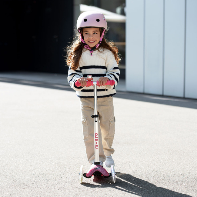 Самокаты - Самокат Micro Mini Deluxe Fairy Glitter LED Розовый (MMD208)#5