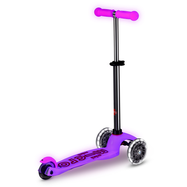 Самокаты - Самокат Micro Mini Deluxe Glow LED Морозный розовый (MMD217)#2