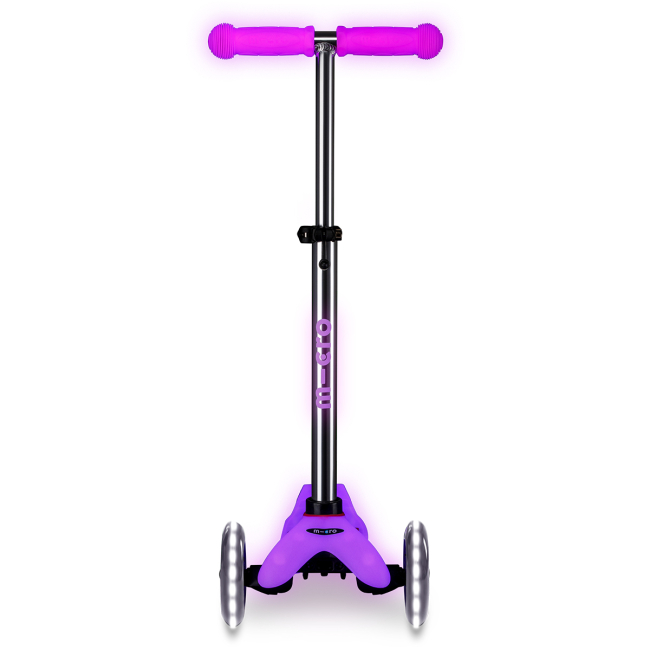 Самокаты - Самокат Micro Mini Deluxe Glow LED Морозный розовый (MMD217)#3