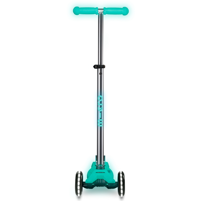 Самокаты - Самокат Micro Maxi Deluxe Glow LED Желейный зеленый (MMD365)#4