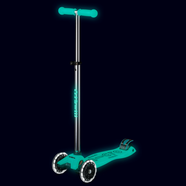 Самокаты - Самокат Micro Maxi Deluxe Glow LED Желейный зеленый (MMD365)#5
