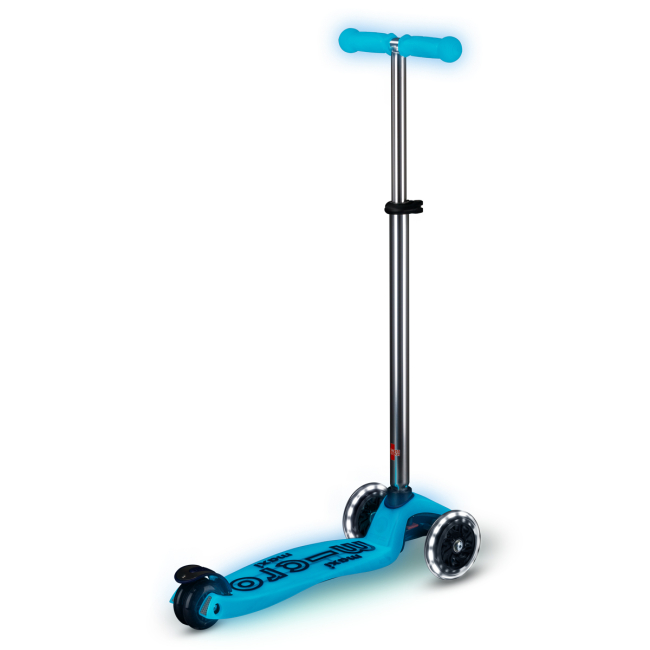 Самокаты - Самокат Micro Maxi Deluxe Glow LED Синий хрусталь (MMD366)#3