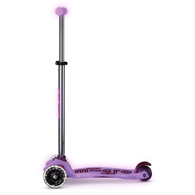 Самокаты - Самокат Micro Maxi Deluxe Glow LED Сиятельно-пурпурный (MMD367)#2