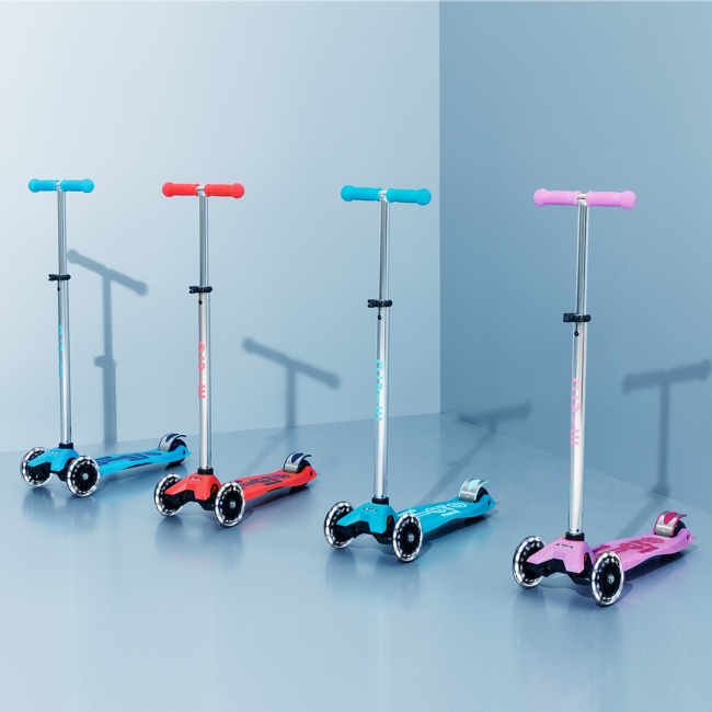 Самокаты - Самокат Micro Maxi Deluxe Glow LED Сиятельно-пурпурный (MMD367)#5