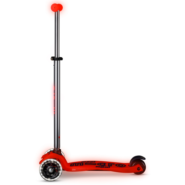 Самокаты - Самокат Micro Maxi Deluxe Glow LED Красная аура (MMD368)#2