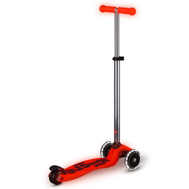 Самокаты - Самокат Micro Maxi Deluxe Glow LED Красная аура (MMD368)#3