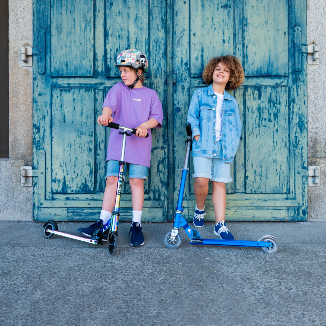 Самокаты - Самокат Micro Sprite LED Неохром (SA0237)#4