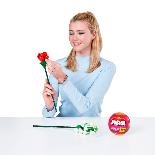 Конструктори з унікальними деталями - Конструктор MAX S1 Садові квіти Троянда та білі квіточки 204 деталі (83184GQ1/1)#3