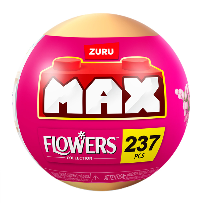 Конструкторы с уникальными деталями - Конструктор MAX S1 Садовые цветы Розовый цветок и ирис 237 деталей (83184GQ1/5)#2