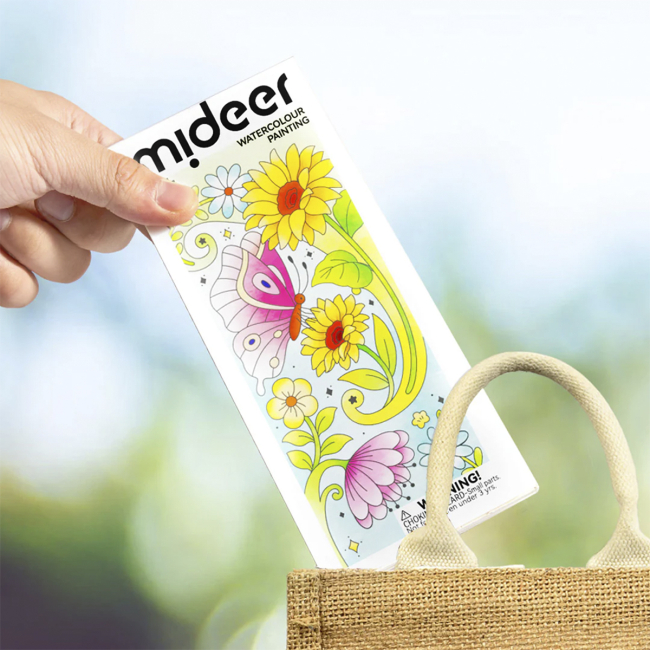 Товары для рисования - Набор для акварельной живописи Mideer Цветы и бабочки (MD4248)#4