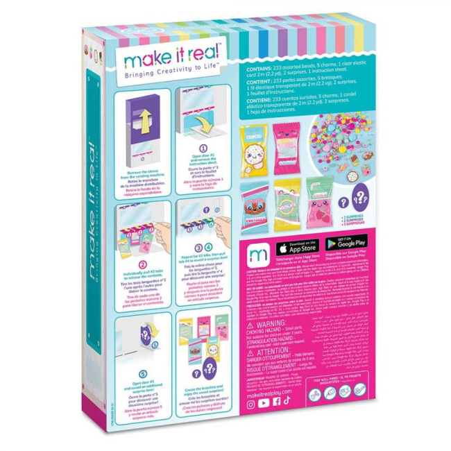 Набори для творчості - Набір для виготовлення шарм-браслетів Make it Real Автомат зі смаколиками (MR1709)#3