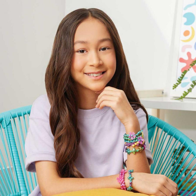 Набори для творчості - Набір для виготовлення браслетів Make it Real Linxo Прикраси Вечірка (MR6110/2)#6