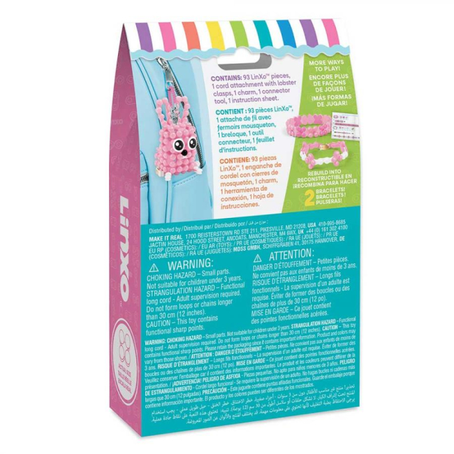 Наборы для творчества - Набор для изготовления брелоков Make it Real Linxo Зверята Кролик (MR6101/1)#2