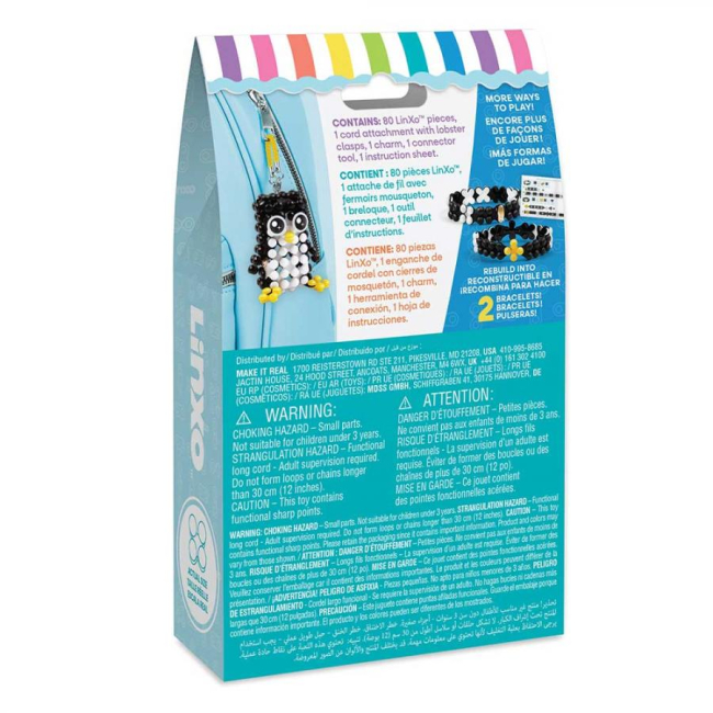 Наборы для творчества - Набор для изготовления брелоков Make it Real Linxo Зверята Пингвин (MR6101/3)#2