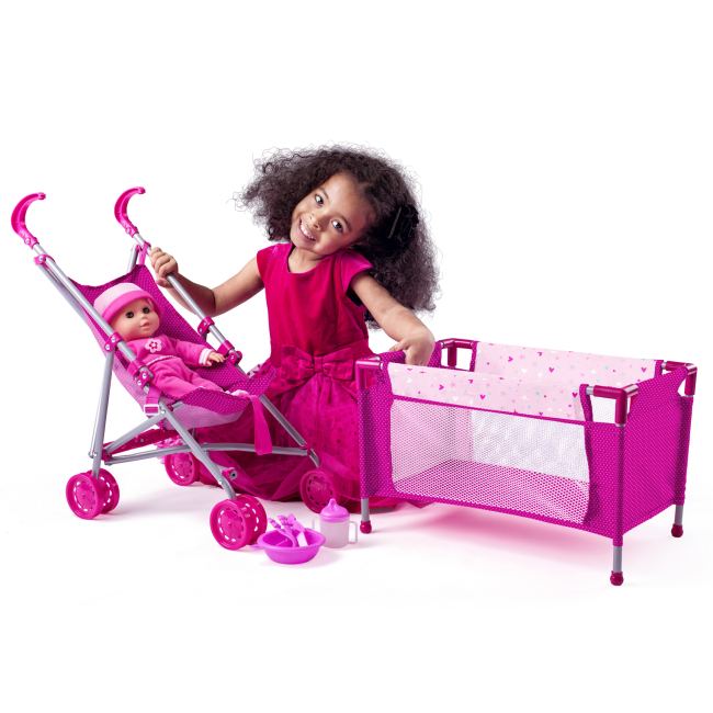 Пупси - Ігровий набір Woody Пупс з візочком та ліжком 4 в 1 (91857)#6