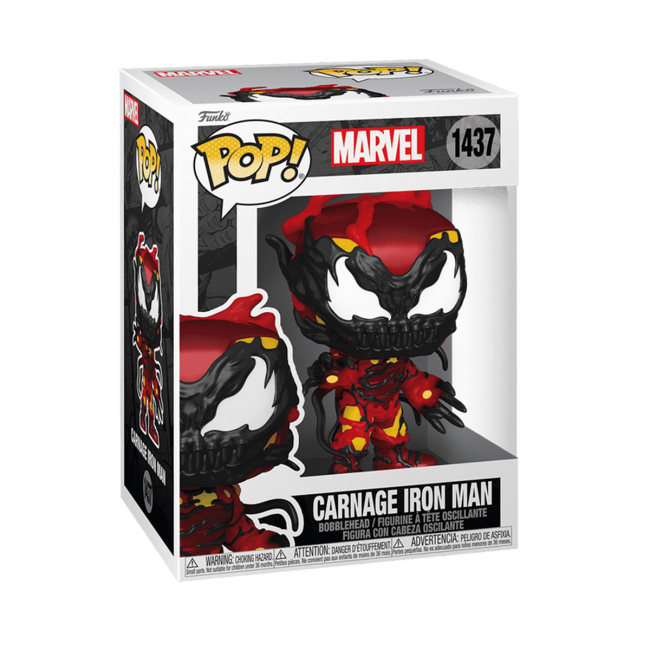 Фігурки персонажів - Фiгурка Funko Pop Marvel Карнаж Залізна Людина (82646)#2