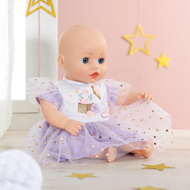Одяг та аксесуари - Одяг для ляльки Baby Annabell Бузкова сукня (710296)#4