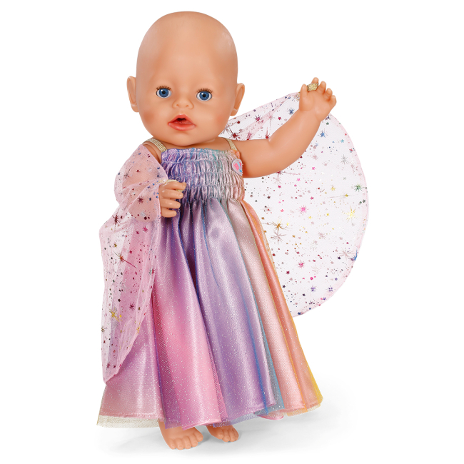 Одяг та аксесуари - Одяг для ляльки Baby Born Сукня веселка (836132)#3