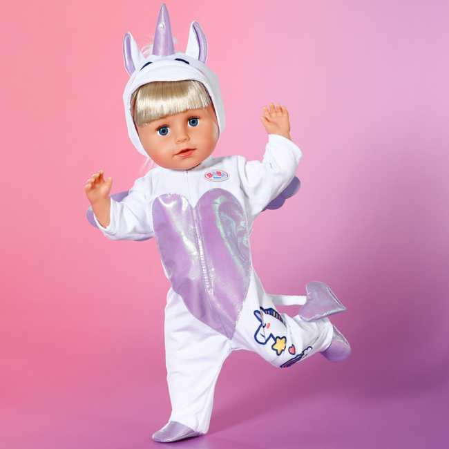 Одежда и аксессуары - Одежда для куклы Baby Born Комбинезон единорога (838266)#7